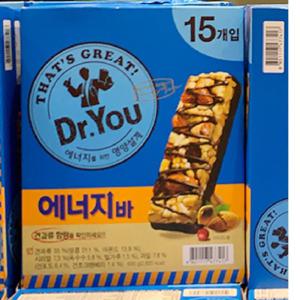 오리온 닥터유 에너지바 40gx15개입 600g 초코바