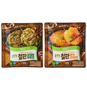 철판 바삭감자채전 300g 2봉 + 오징어부추전 300g 2봉