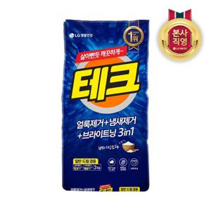 (엘지생활건강)테크 3in1 분말세제 리필 3kg (진드기 사체 제거)