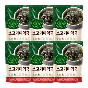 G 비비고 소고기 미역국 500g X 6개