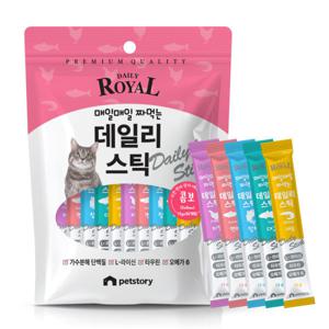 프리미엄 로얄 데일리 스틱 6종 15g x 30p 고양이츄르간식 (15g 대용량 가수분해 츄르 런칭 기념 이벤트)