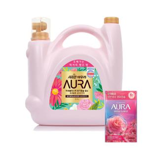 샤프란 AURA 섬유유연제 윌유메리미 5.5L + 생화캡슐 680ml 2개