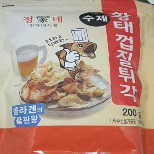 황태껍질 튀각200g 콜라겐 풍부한  정가네  수제 황태 껍질 튀각 200g