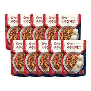 CJ제일제당 백설 덮밥소스 고추잡채 140g x10개