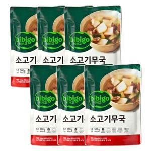 비비고 소고기무국 500g x 6개