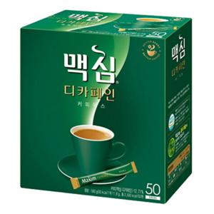 50개입 맥심 디카페인 커피믹스 맥심디카페인 디카페인커피 학교간식 디카페인커피믹스 맥심디카페인커피