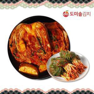 도미솔 사랑채 포기김치5kg + 맛있는 파김치 1kg 총6kg