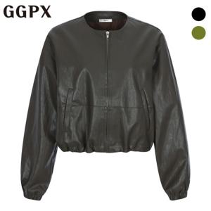 GGPX  노카라 페이크 레더 점퍼 (GOAJP018F)