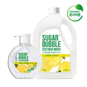 슈가버블 친 환경 주방세제 레몬크러쉬 470ml + 2.5L