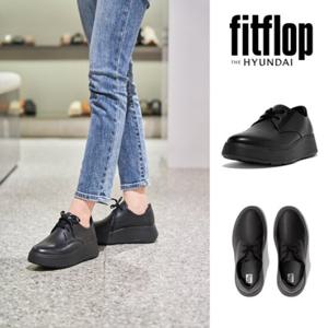 핏플랍 FITFLOP (FFSO4F571) 24FW F-모드 레더 올블랙 여성 더비 로퍼