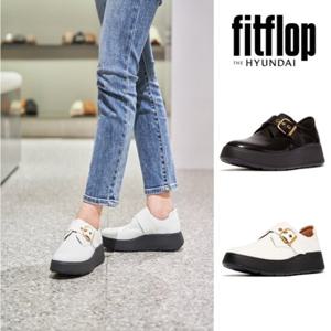 핏플랍 FITFLOP (FFSO4F572) 24FW F-모드 레더 흰색 여성 더비 로퍼