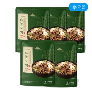 집밥장인 참이맛 소불고기 더 블랙 600g [냉동] X 5팩