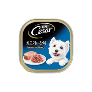 [7+1] 시저 쇠고기와 참치 캔 100g