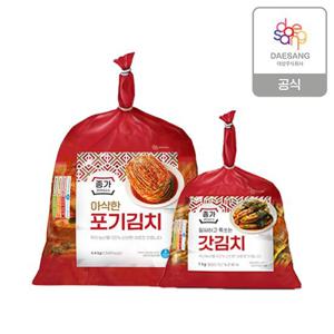 종가 종가집 아삭한포기김치 4.4kg + 갓김치 1kg