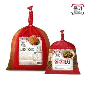 종가 종가집 건강한 태양초 포기김치 4kg + 열무김치 900g