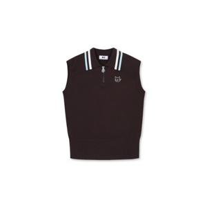 [WAAC] Women Tipping Half Zip Knit Sleeveless_WWWAA24623BRX