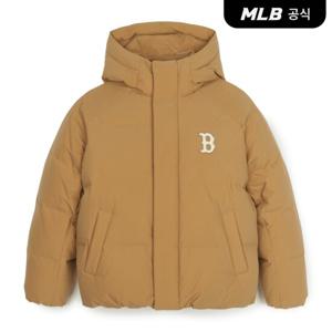 [MLB] 바시티 후드 숏패딩 BOS (Beige)