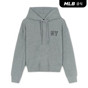 [MLB] 여성 쿠퍼스 스몰로고 크롭 후드티 NY (D.Melange Grey)