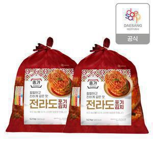 (종가집) 종가 전라도식 포기김치 10.4kg (5.2kg X 2)