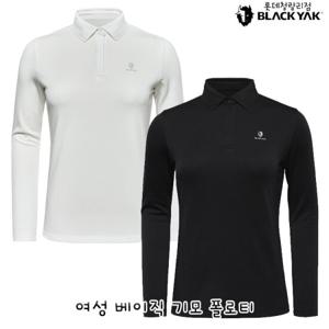 블랙야크 여성 기모카라티셔츠 여성 베이직 기모 폴로티 1BYTSF4020