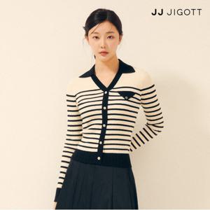 (JJ지고트) 버튼 장식 브이 칼라 풀오버 니트 GP8A1PO321