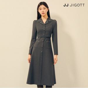 (JJ지고트) 스티치 재킷 플레어 원피스 GPAM0OP931