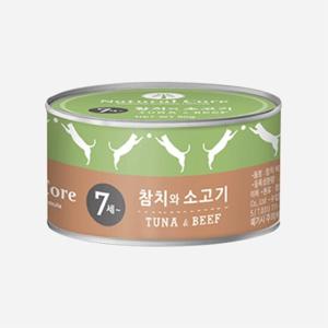 [6개세트] 네츄럴코어 시니어 참치&소고기 캔 95g