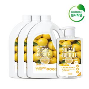 슈가버블 베이킹소다 레몬 주방세제 750ml+2.5Lx3개