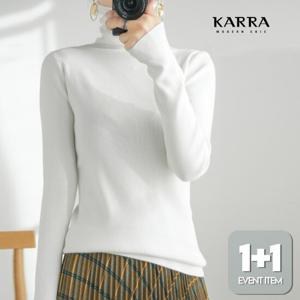 [2장세트] KARRA 베이직골지폴라티셔츠_A3F0741_SET