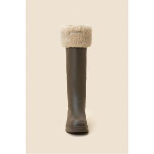 Fur boots socks(beige)_DSAAW24752BEE