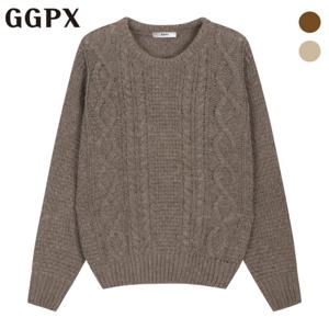 GGPX  라운드넥 데일리룩 피셔 니트 (GOBKP048F)