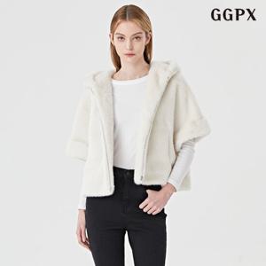 GGPX 퍼 후드 반팔 자켓 (GODJK003D)