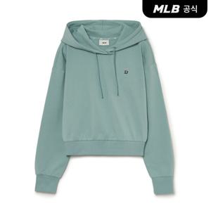 [MLB] 여성 베이직 애슬레저 미디움로고 크롭 후드티 (Mg.Mint)