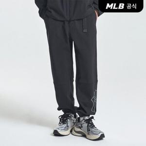 [MLB] 베이직 메가로고 벨티드 조거 팬츠 NY (Black)