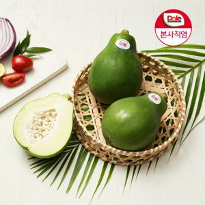 [Dole 본사직영] 그린 파파야 5과 2.5kg (개당 500g 내외)