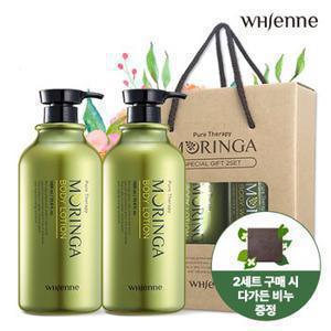 [소비기한 임박 특가][휘엔느] 모링가 단백질 대용량 바디로션 1000ml x 2개 선물세트