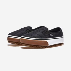 스노우 로지 슬리퍼 반스 VANS가드 퀼티드 BLACK QUILTED BLACK 7 9