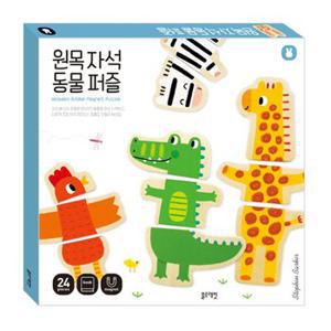 블루래빗 원목자석 동물퍼즐 TOY