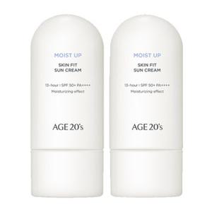 [1+1] AGE20S 스킨 핏 수분 선 크림 60ml (SPF50+ PA++++)