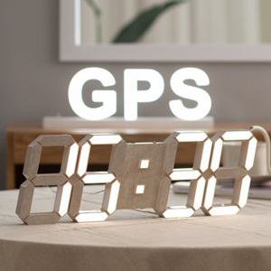 국산 플라이토 위성 GPS 인테리어 LED 벽시계 38cm 멜로우