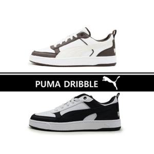 푸마 드리블 래더 화이트 브라운 블랙 스니커즈 운동화 PUMA Dribble 400326 02 05