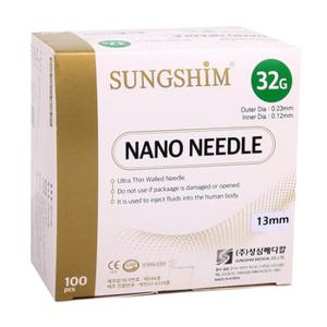 성심 나노니들 Nano Needle 32G 13mm 1박스 100개입