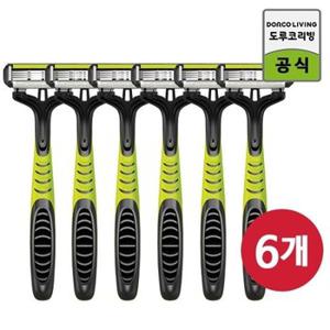 도루코 페이스4 플러스 휴대용면도기 6p/일회용면도기