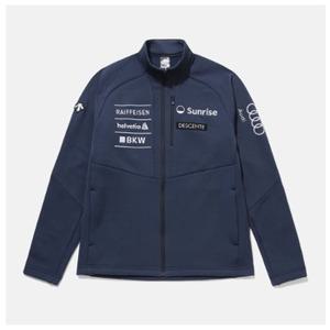 [데상트] 남녀공용 [SWISS SKI] 기모 스트레치 트레이닝 자켓 SP423SFTO1NAVY