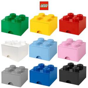 [LEGO} 레고 블럭 서랍형 수납함 정리함 4구 10칼라/ 1선택