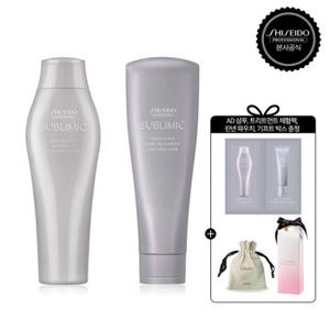 [힘없는 모발]아데노바이탈 샴푸250ml+헤어트리트먼트250g [체험팩 샤셰 2종+파우치+기프트박스]