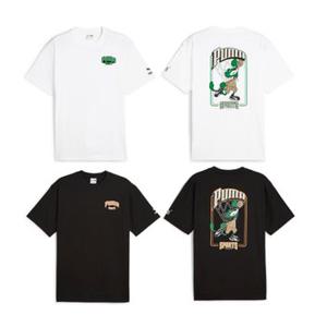 푸마 포 더 팬베이스 그래픽 반팔티 PUMA TEAM FOR  Graphic Tee 626187 01 02