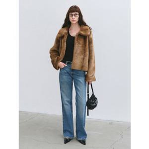 MILA FAUX FUR JACKET CAMEL