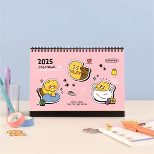 춘식이 오디너리 2025년 베이직 탁상 캘린더 (핑크) 6200