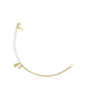 펄 앤 페리도트 볼드베어 체인팔찌/TOUS Pearl and Peridot Bold Bear Chain Bracelet/311561630